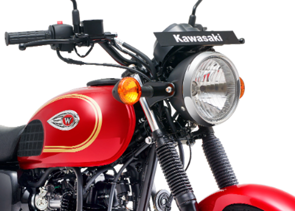 tem thùng xăng Kawasaki W175 ABS 2023 đỏ